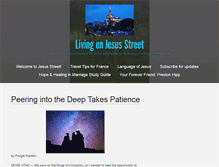 Tablet Screenshot of livingonjesusstreet.com